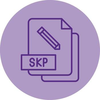 SketchUp SKP File Line Dual Tone Circle vector