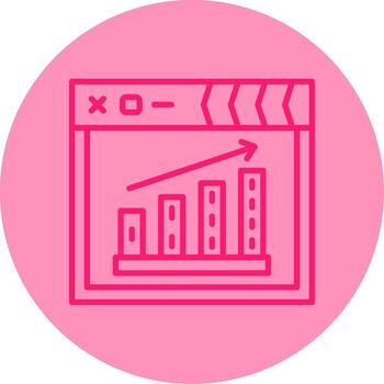 Project Progress Status Line Dual Tone Circle vector