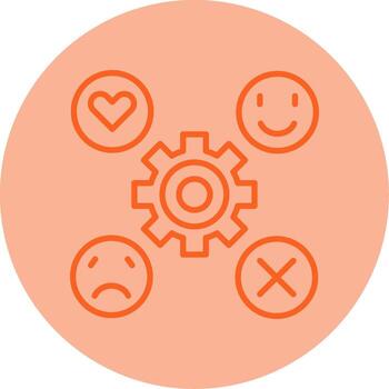 Technical Specification Checklist Icon Line Dual Tone Circle vector