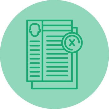 Training Completion Certificate Line Dual Tone Circle vector