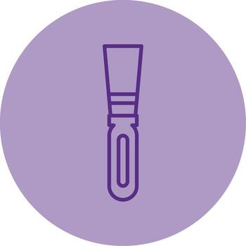 agudo cincel herramienta línea doble tono circulo vector