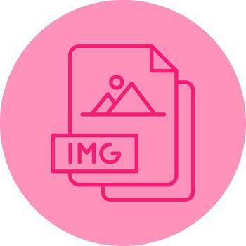 Disk IMG File Line Dual Tone Circle vector