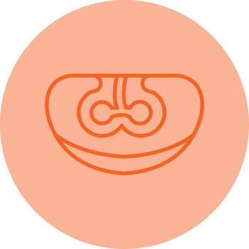 Digestive Enzyme Function Line Dual Tone Circle vector