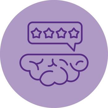 Mind Feedback Loop Line Dual Tone Circle vector