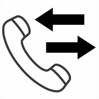 llamada Iniciar sesión icono concepto en negro color icono vector