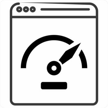 Dashboard concept icon in black color icon vector