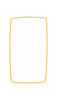 Organic hand drawn rectangle frame outline creates a modern fluid border. Abstract form with soft background, perfect as template for card or text display in creative projects. vector