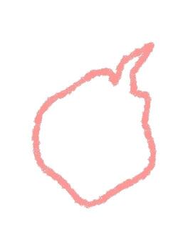 Crayon wavy speech balloon outline in round bubble style. Hand drawn sketch of chat talk element and message symbol in playful pink, creative graphic for modern communication or design use. vector