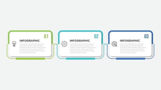 Infographic label design template with icons and 3 options or steps. Can be used for process diagram, presentations, workflow layout, banner, flow chart, vector