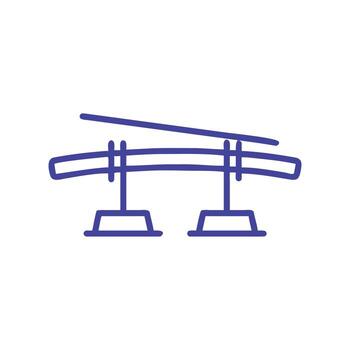Bridge Structure on bridge, icon, symbol vector