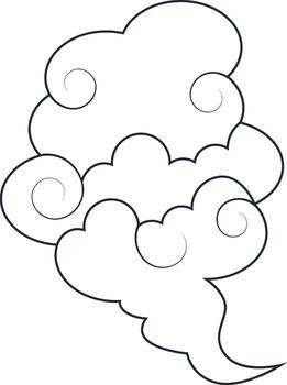 nubes ornamento en resumen modelo diseño vector