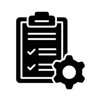 Take your hands on this amazing icon of project management in trendy style. vector