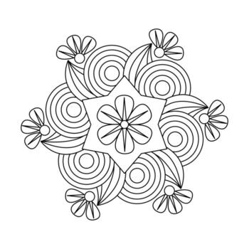 Circle of Life Blooming in Patterns vector