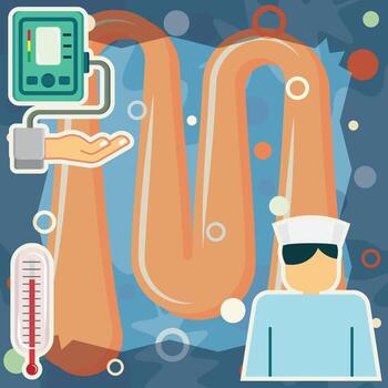 Medical and Health Design Resource Background Presentation Design Resource Background Abstract Rectangle Freeform Background vector