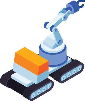 Robotic arm with tracked base vector