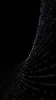 élégant foncé minimaliste mouvement Contexte avec une vague de clignotant numérique Les données lumières et copie espace. cette élégant abstrait La technologie Contexte est plein HD et en boucle. video