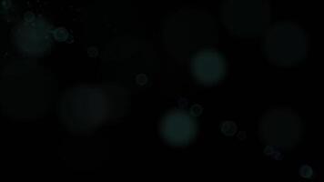 oscuro resumen antecedentes con sutil brillante bokeh círculos y suave flotante partículas mínimo elegante textura Perfecto para cinematográfico superposiciones, diseño proyectos, y edición video