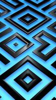 Unique Elegant Motion of Black Polygonal Mesh Flowing over Blue Background with Luxurious Abstract Design Aesthetics video