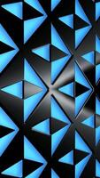 Movement over Abstract Black Geometric Pattern on Blue Background with Elegant Polygonal Shapes and Premium Visual Flow video