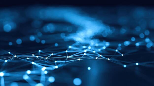 A network of dots and lines photo