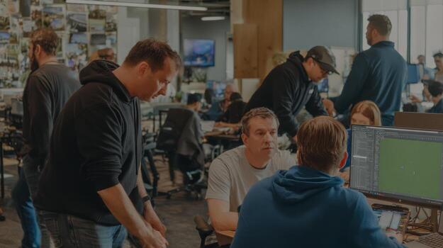 People working in a modern office environment collaboration and teamwork photo