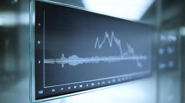 Data visualization displaying financial statistics and trends photo
