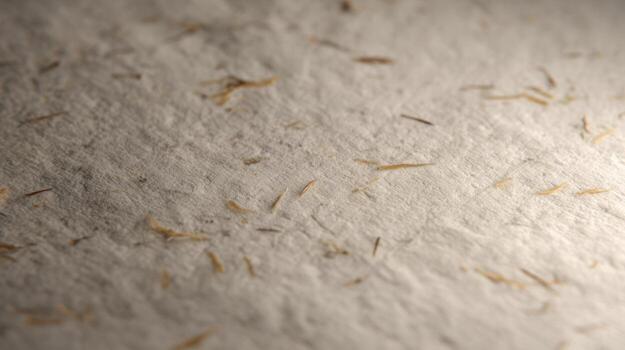 Close up of textured paper surface with natural fibers for abstract design photo