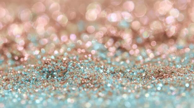 resumen Brillantina antecedentes con bokeh efecto y espumoso partículas foto