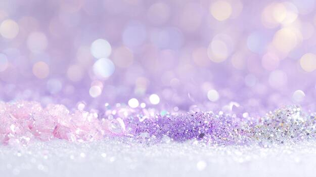 Abstract sparkling glitter background in pastel colors with soft focus photo