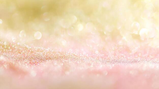 Abstract pink glitter background with bokeh effect and soft lighting photo