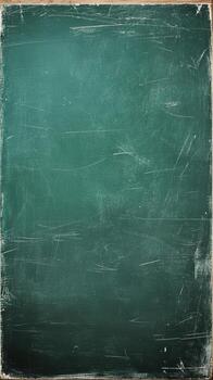 This blank green chalkboard texture provides an ideal background for teaching, learning, or creative expression in educational spaces photo