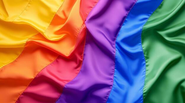 Vibrant and smooth flowing gradient background displaying hues of the rainbow flag symbolizing pride and acceptance in a warm and inviting manner photo