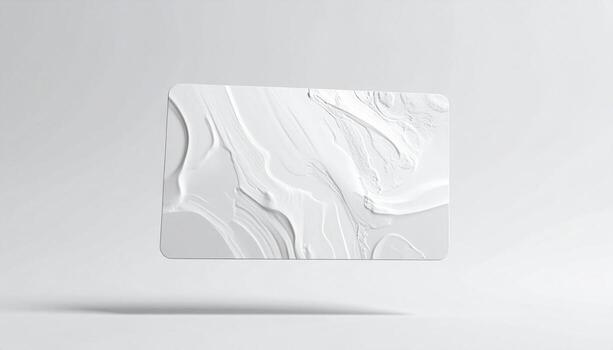 Abstract White Texture Background with Wrinkled Surface and Floating Effect. photo