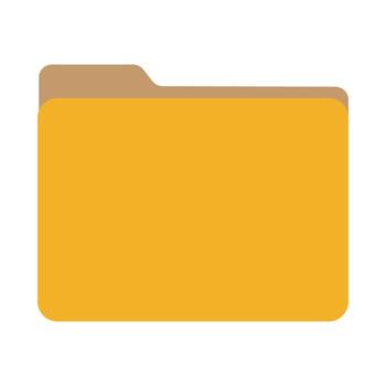 amarillo y marrón archivo carpeta icono gráfico documento carpeta vector