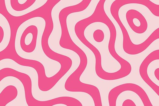 Abstract pink wavy pattern design vector