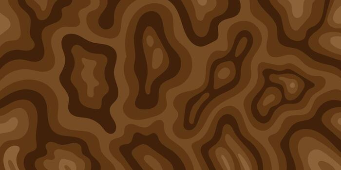 Abstract brown topography background with layered shapes, ideal for designs and textures vector