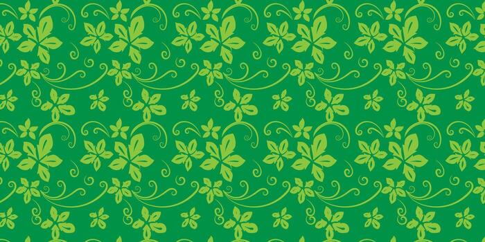 Elegant Botanical Pattern A Repeating Design of Green Leaves and Vines for Backgrounds vector