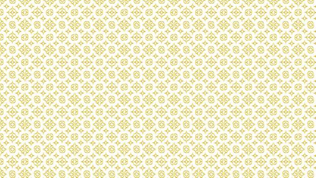 dorado floral modelo elegante y lujoso diseño con un repitiendo geométrico motivo en un blanco antecedentes vector