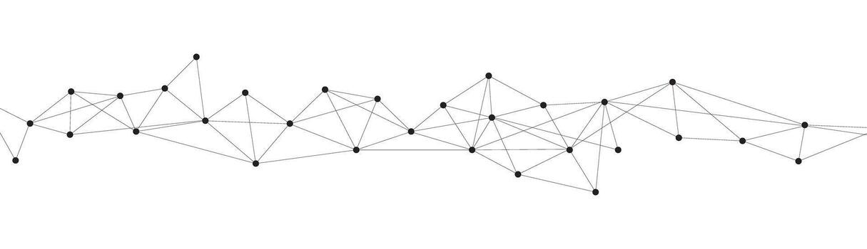 Abstract Futuristic Polygon Structure Digital Technology Network Connect Lines And Dots And Communication Background vector