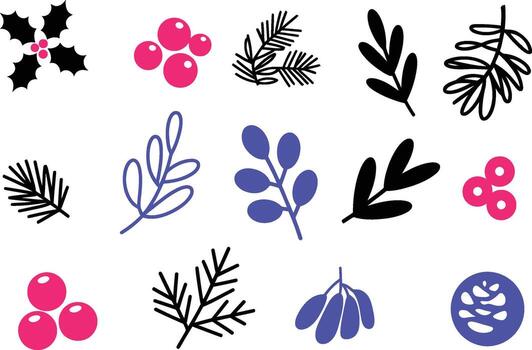 crear maravilloso fiesta tarjetas con estos versátil botánico diseño elementos vector