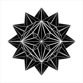 Gradient mesh abstract shapes vector