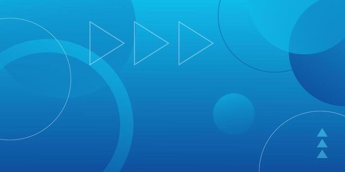 Abstract Blue Background with Geometric Shapes and Arrows vector