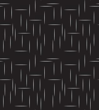 Dark woven abstract seamless pattern of white dashed lines vector
