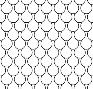 Geometric oval line pattern background design seamless vector