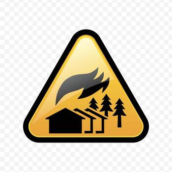 Yellow triangle danger sign with lightning bolt and explosion vector