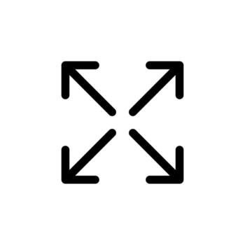 Stylish Fullscreen Line Icon for Digital and System Interface vector