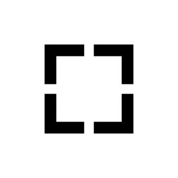 Clean Fullscreen Solid Icon for Window and Interface Concept vector