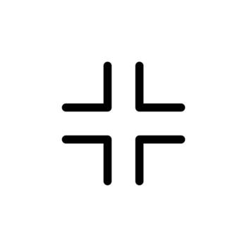 Modern Exit Fullscreen Line Icon for Display and View Design vector