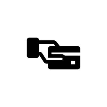 Clean Payment Solid Icon for Online Purchase and E-Commerce Interface vector