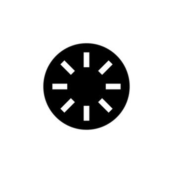 Clean Reboot Solid Icon for Technology and Power Interface vector